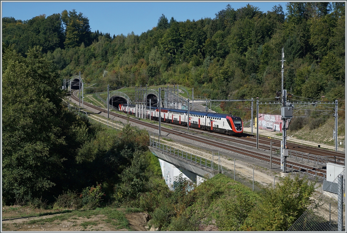 A SBB RABe 502  Twidexx  in Wanzwil (highspeed Line Mattstetten - Rothrist).

12.09.2022
