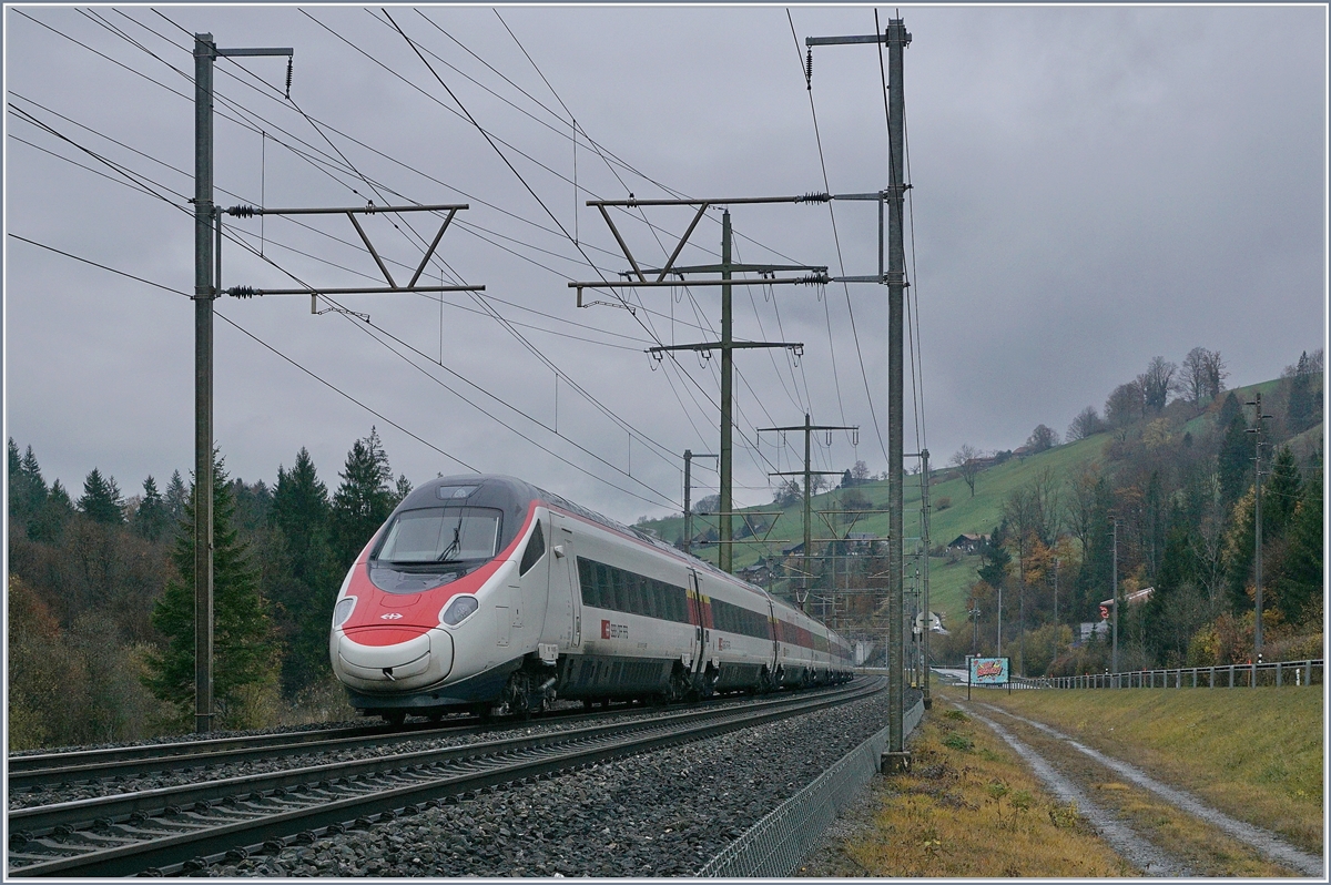 A SBB RABe 503 ETR 610 by Muelenen.
09.11.2017