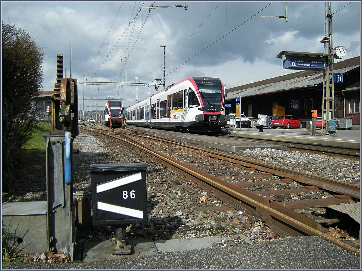 A SBB RABe 520 in Lenzburg.
19.03.2008