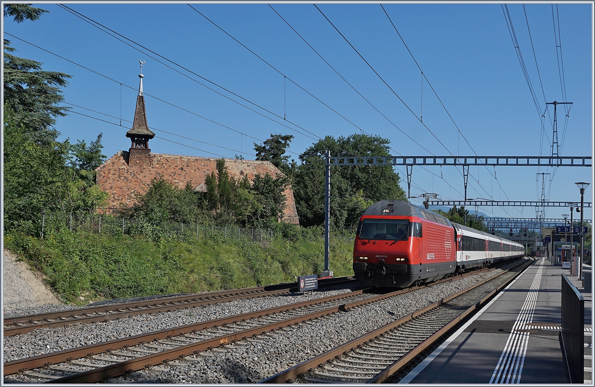 A SBB Re 460 wiht his IR from Brig to Geneva Airport by Chambésy.

19.06.2018