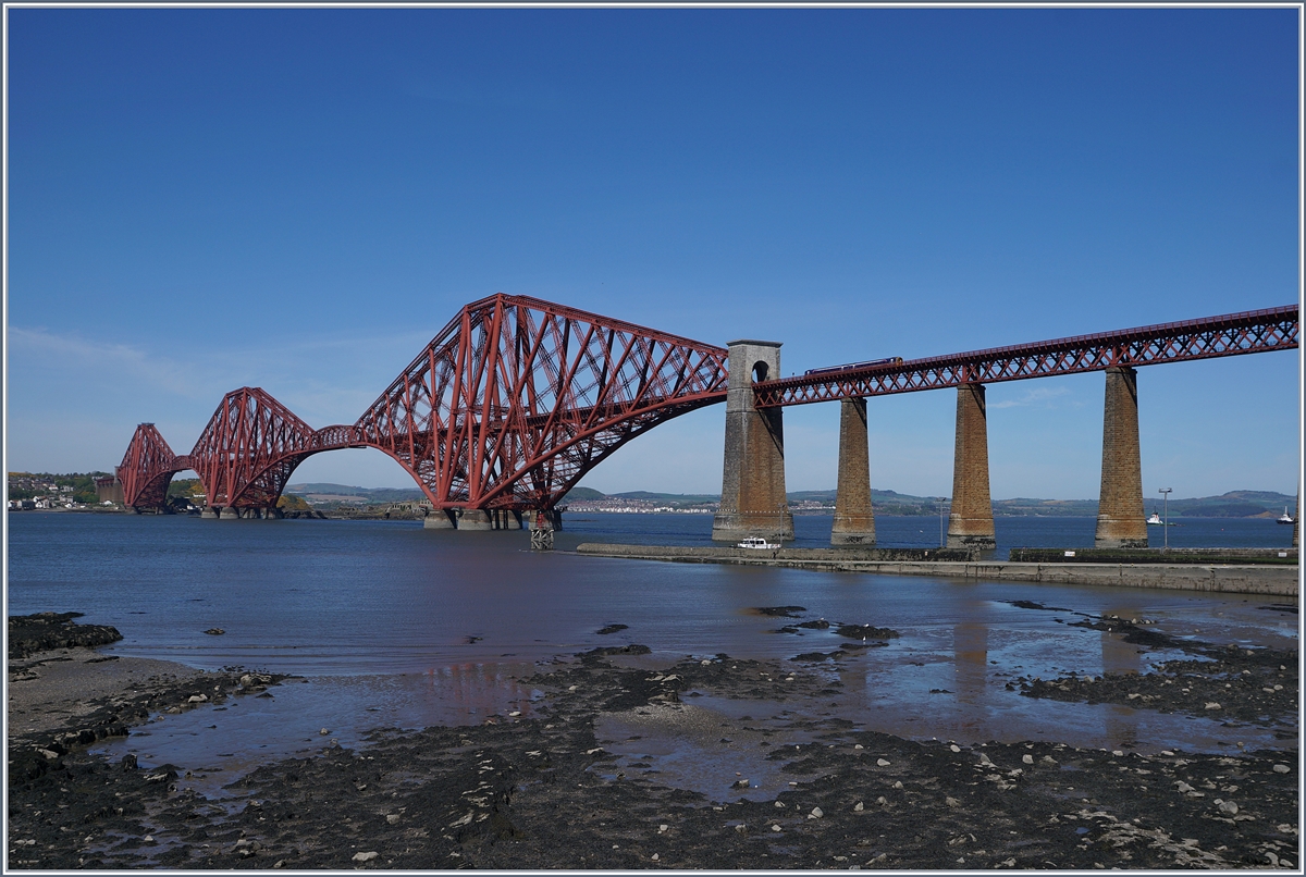 A Scotrail Class 158 on the 2523 meter long Forth Bridge. 
03.05.2017