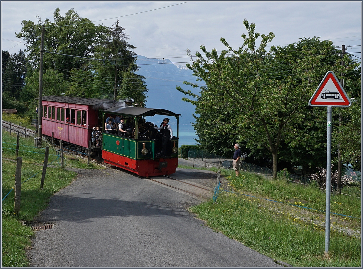 A steamer Blonay-Chamby train by Cornaux.
03.06.2017