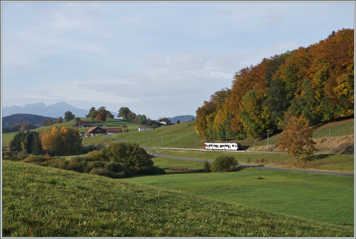 A TPF SURF between Châtel St Dennis and Semsales on the way to Bulle. in the background in fog the Alps.


22.10.2020