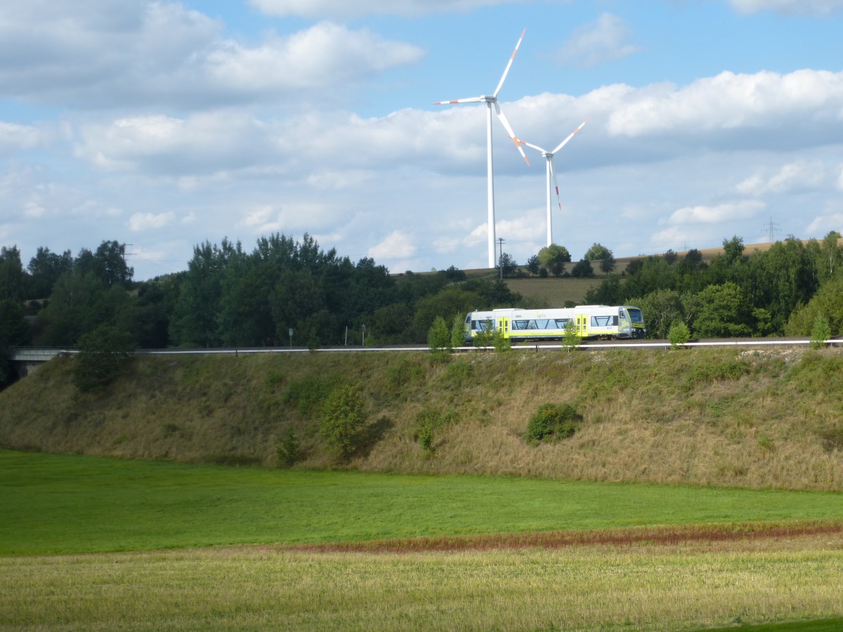 A VT 650 is driving by Fattigau on September 4th 2013.