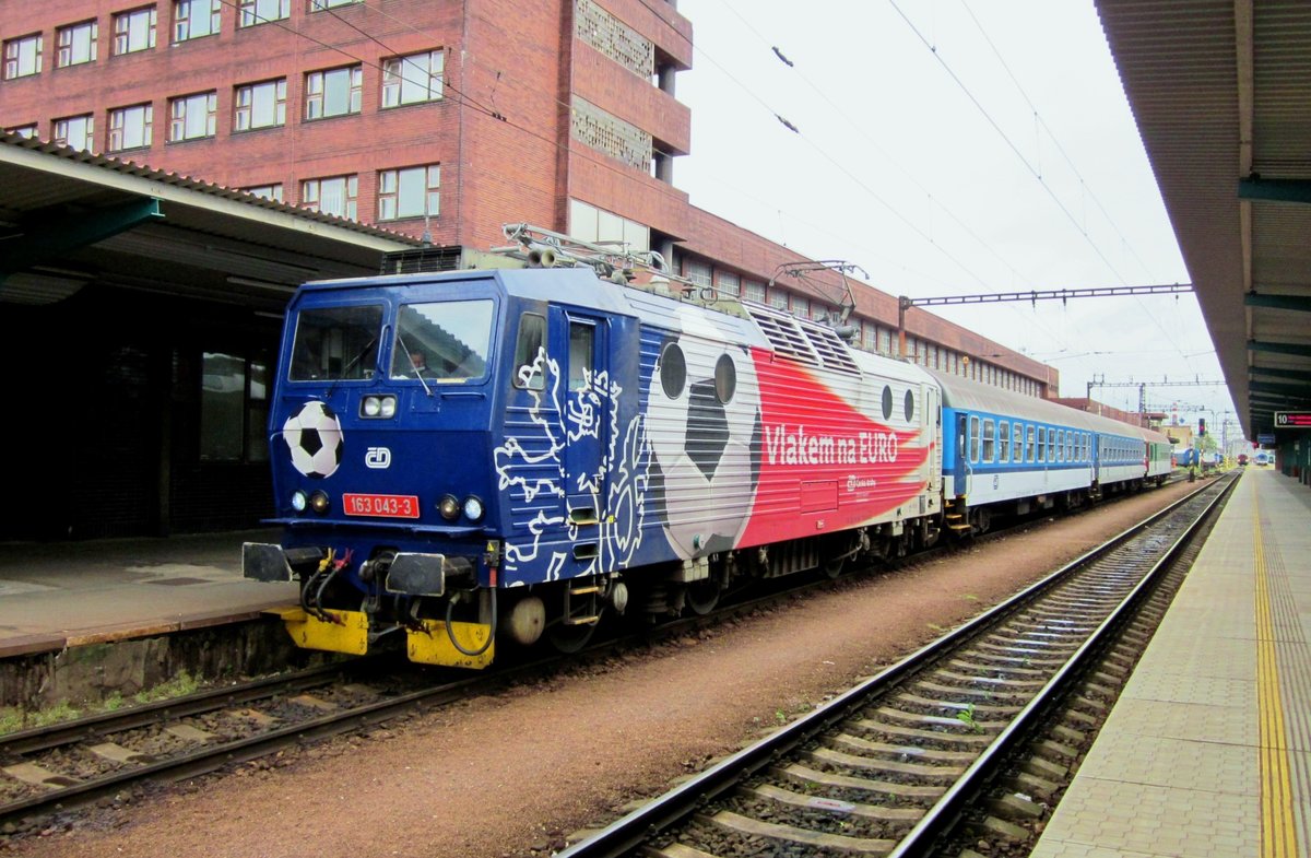 A year after UEFA-2012, CD 163 043 still advertises that soccer tournament at Pardubice on 5 June 2013.