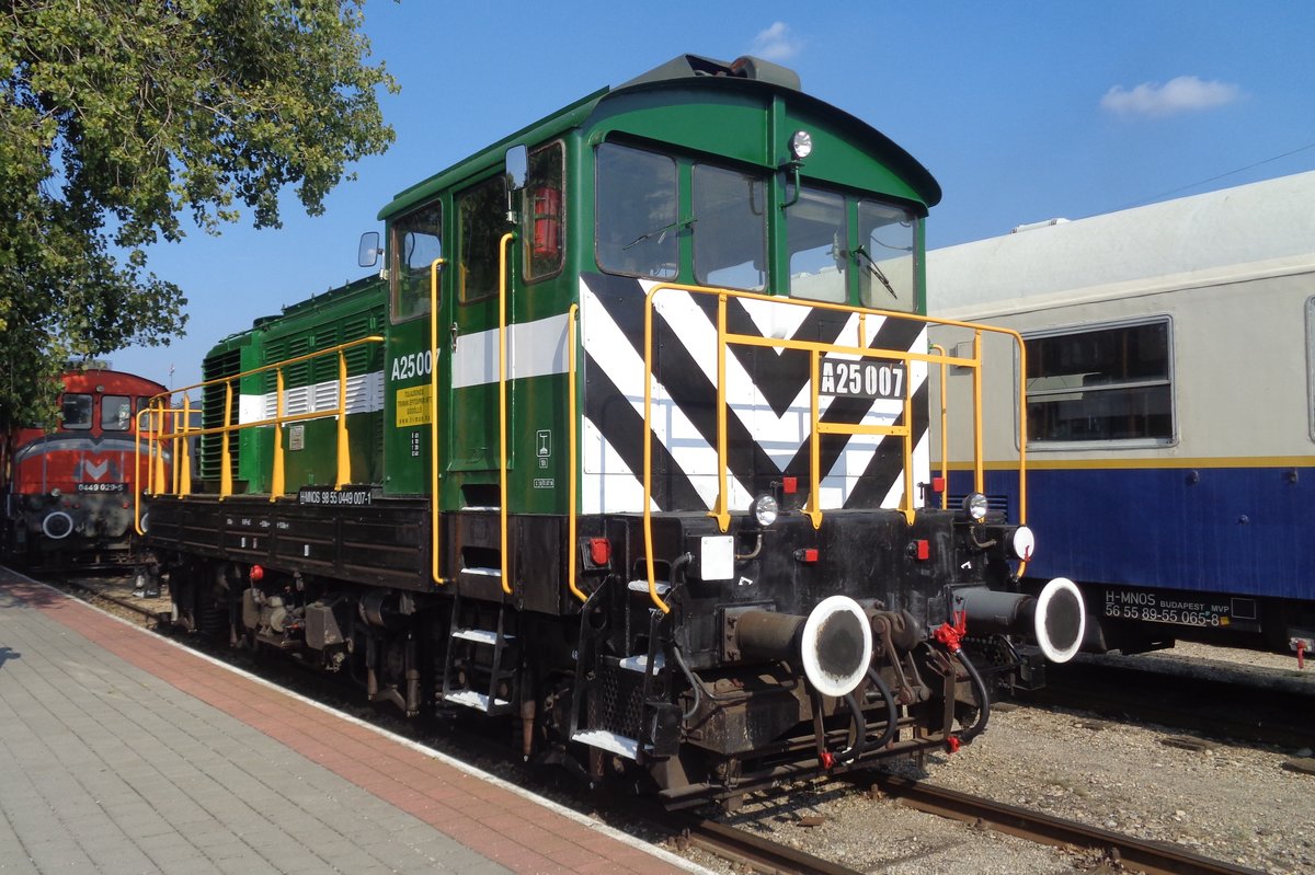 A25-027 stands at the Budapest Railway Museum Park on 8 September 2018.