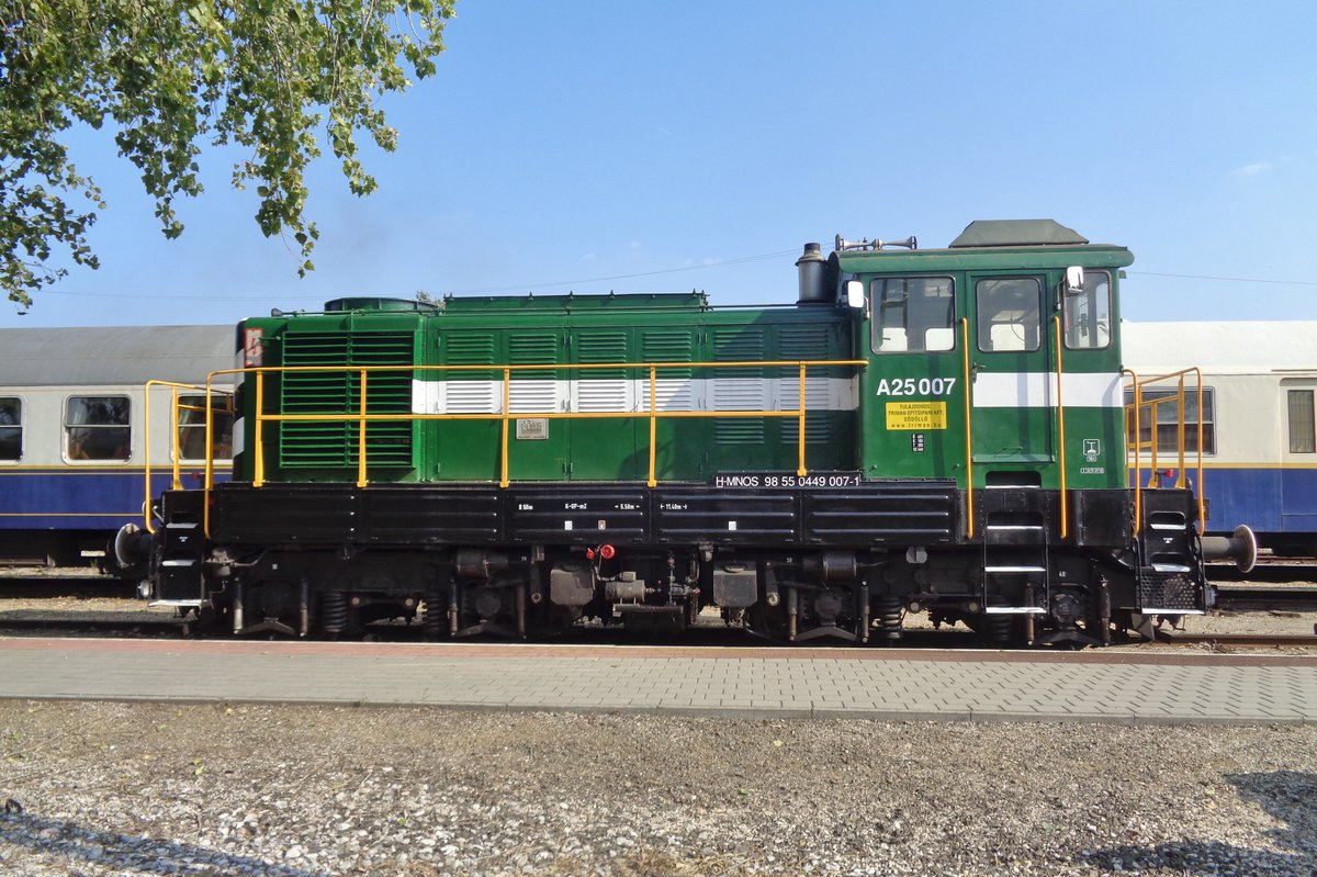 A25-027 stands at the Budapest Railway Museum Park on 8 September 2018.