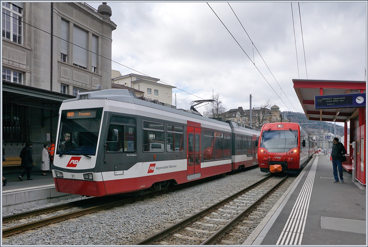 AB local train in the AB St Gallen Station.
16.03.2018