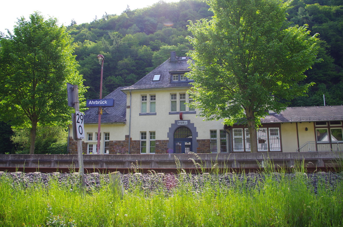 Ahrbrück station. Just a single-track stub.