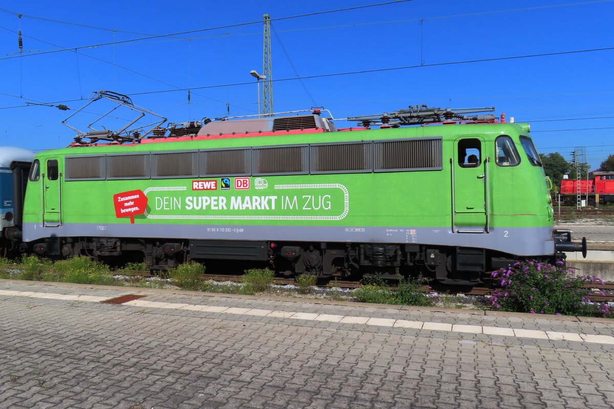 Also on 16 September 2023 ex-DB 110 292 was seen at Landshut (Bay). 