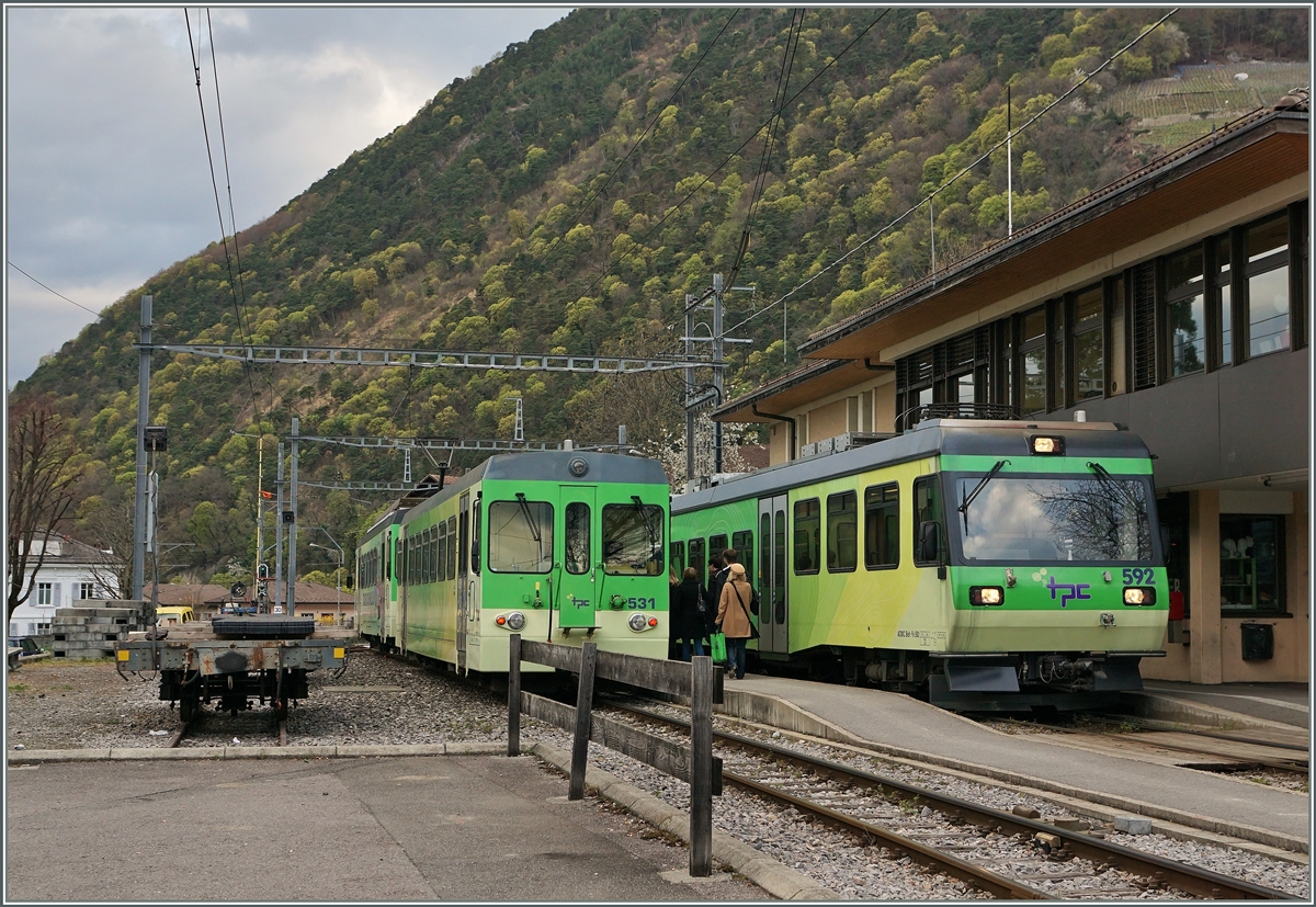 AOMC loacal trains in Ollon.
07.04.2016