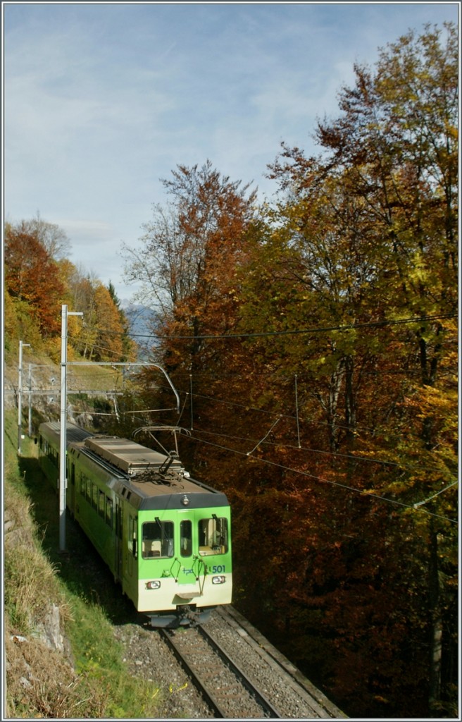 AOMC Train from Champry to Aigle near Champry.
25.10.2013