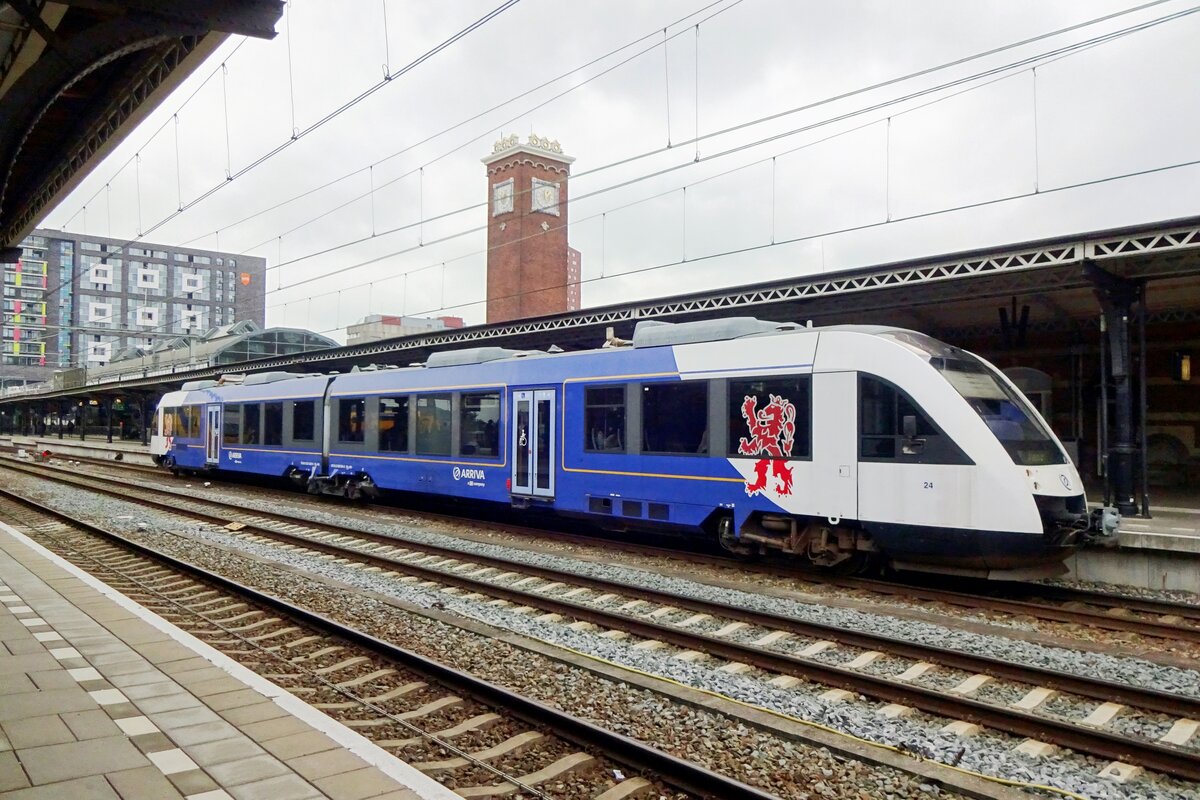 Arriva 24 stands ready for departure at Nijmegen on 2 July 2021.