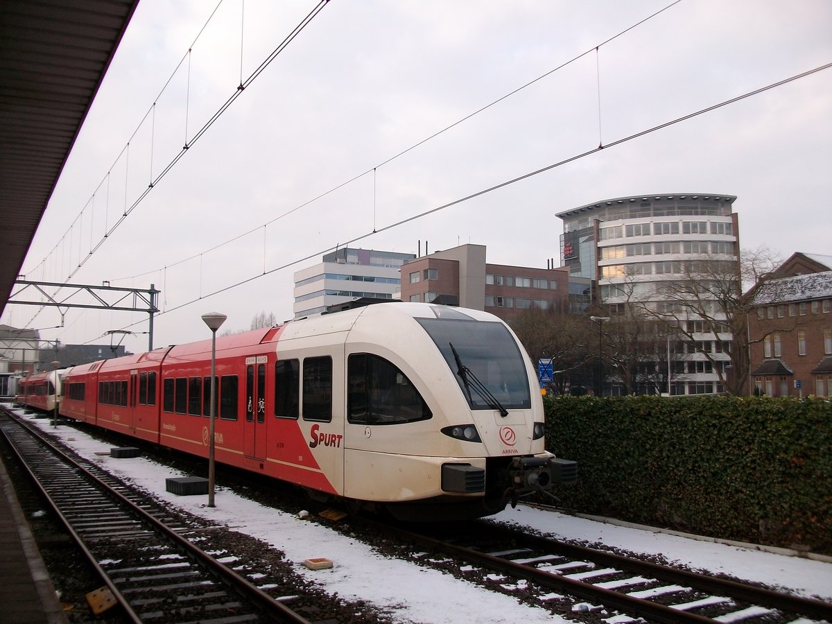 Arriva 502 is stabled at Dordrecht on 2 January 2010.