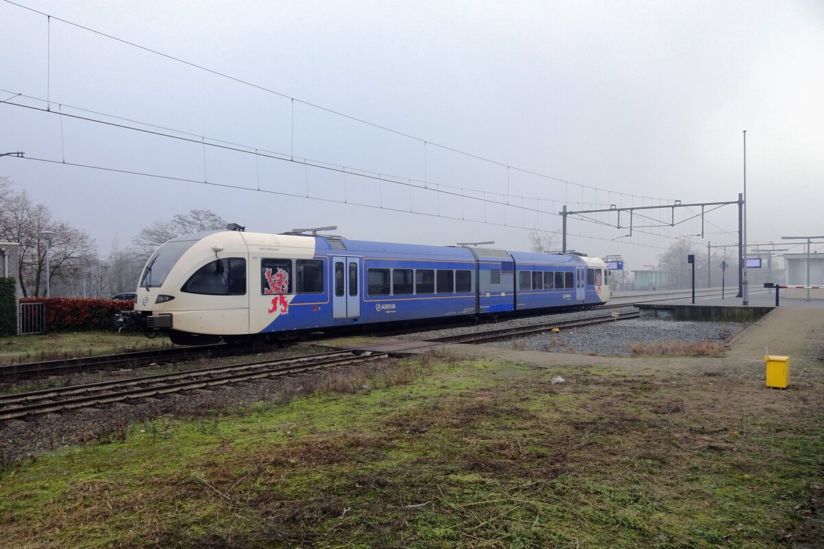 Arriva Limburg 278 stands at Blerick on 16 December 2021.