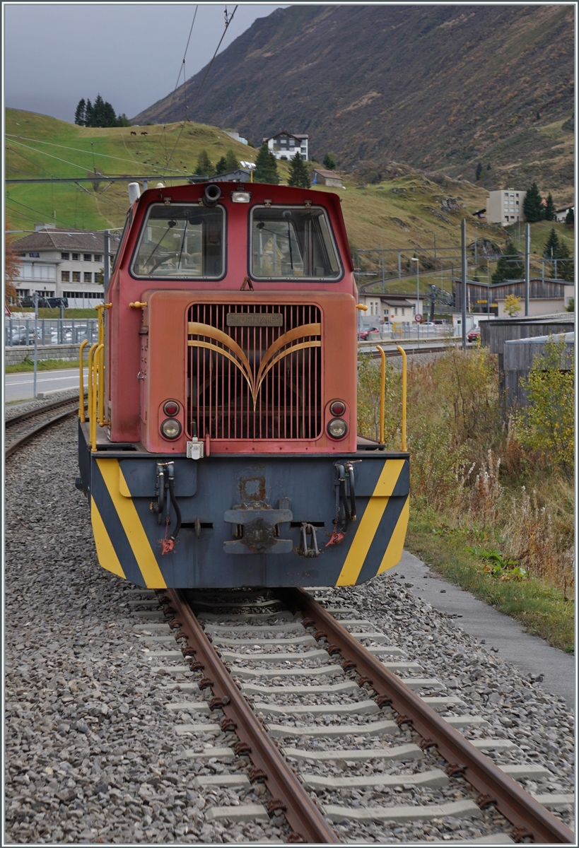 As I entered Andermatt I saw (and photographed) this little diesel locomotive. It is the MGB Tm 2/2 74.
Oct 19, 2023