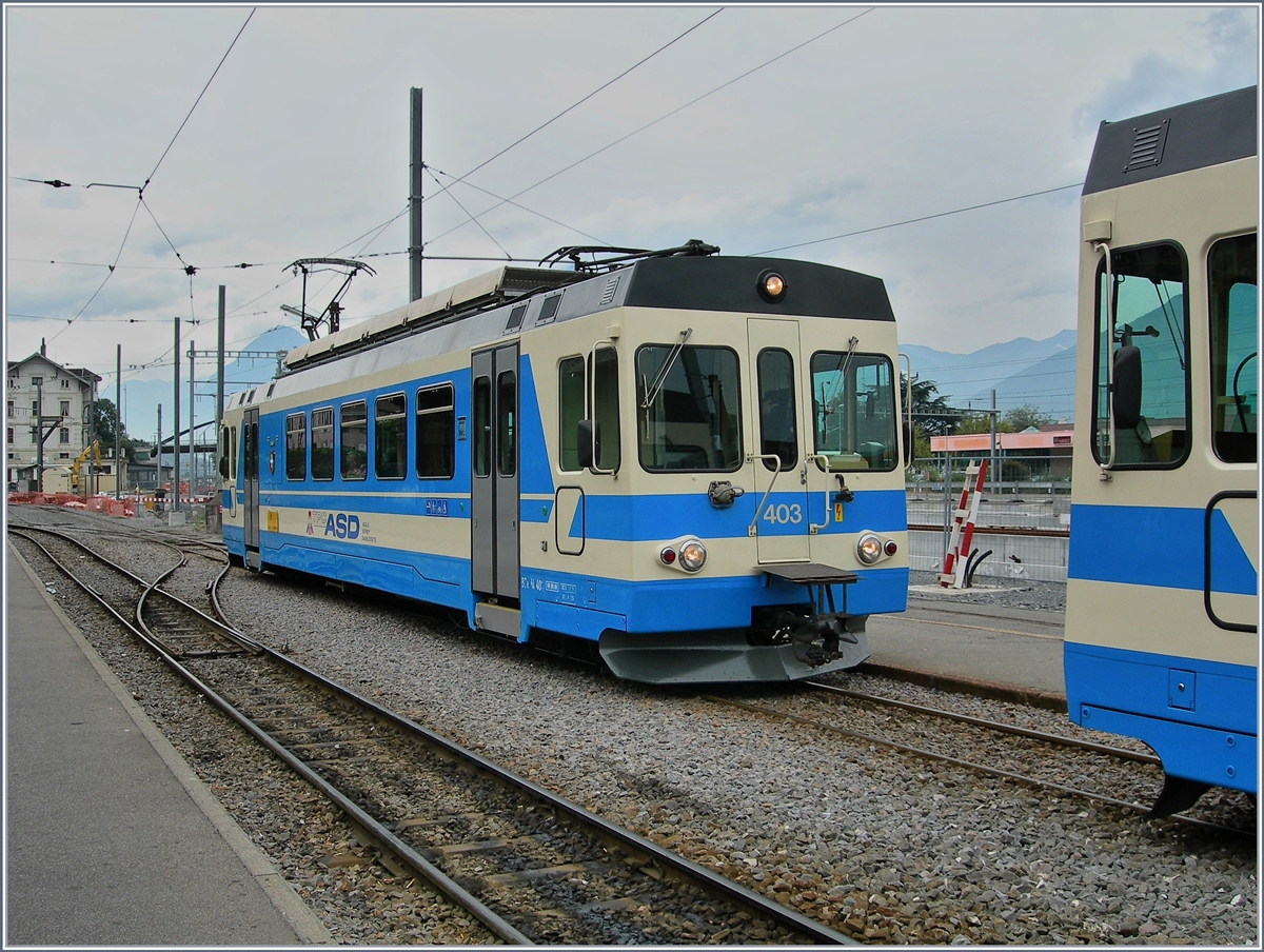 ASD BDe 4/4 403 in Aigle.
14.09.2006