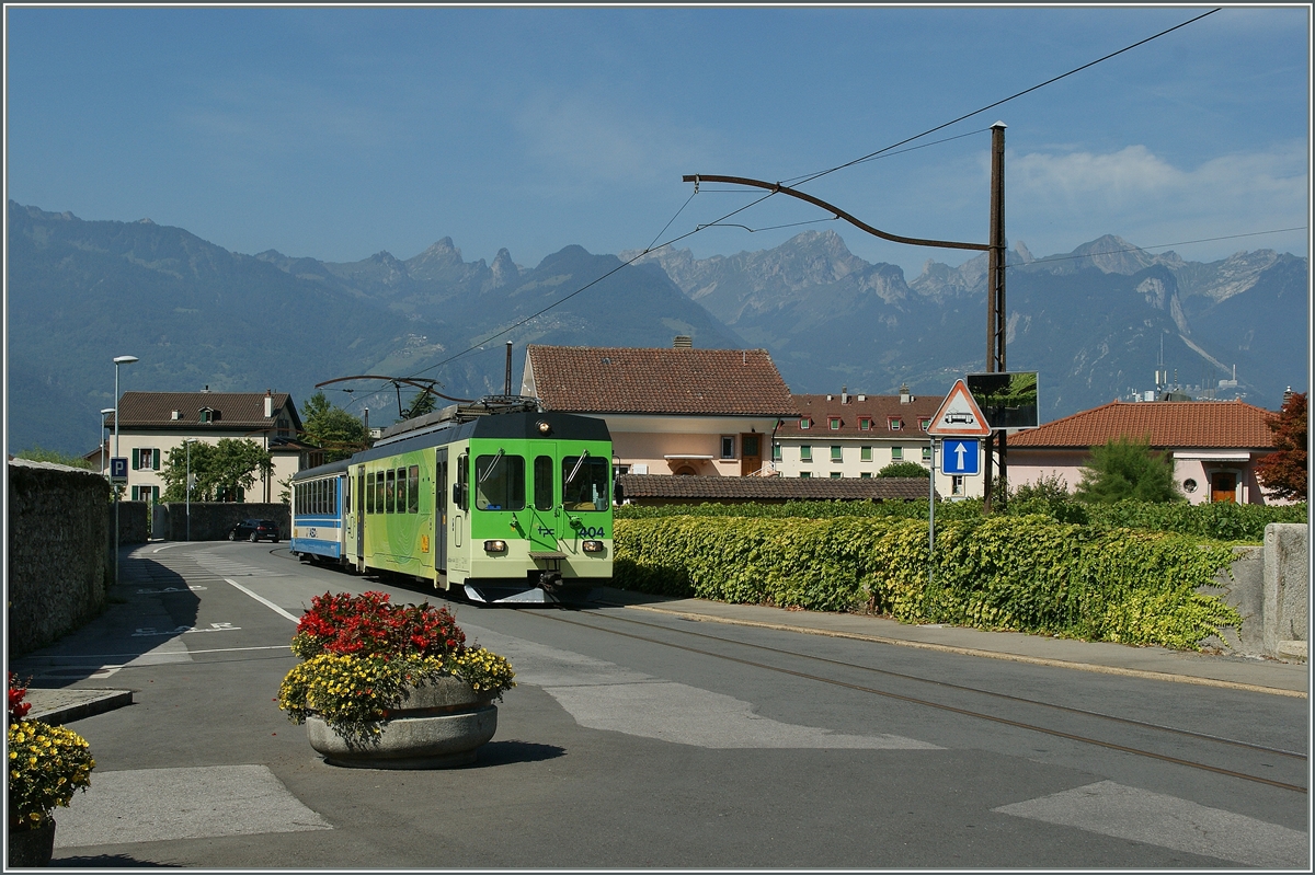 ASD local train in Aigle. 
22.08.2013