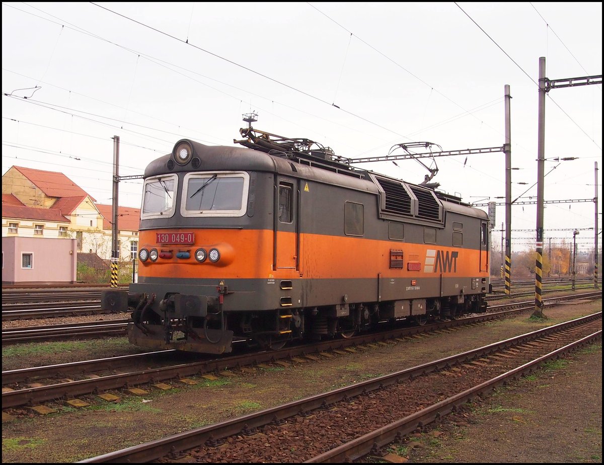 AWT 130 049-0 in Kralupy nad Vltavou Station on 25. 11. 2017.