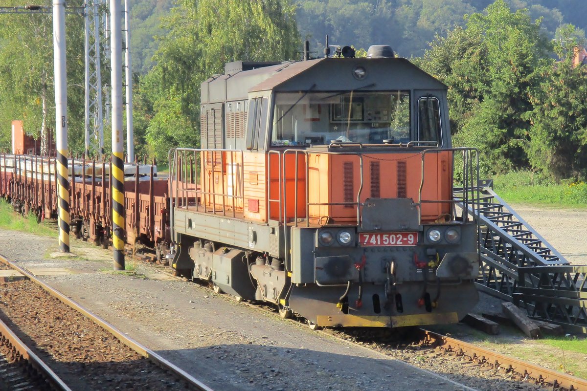 AWT 741 502 stands at Hranice nad Morave on 13 september 2018.