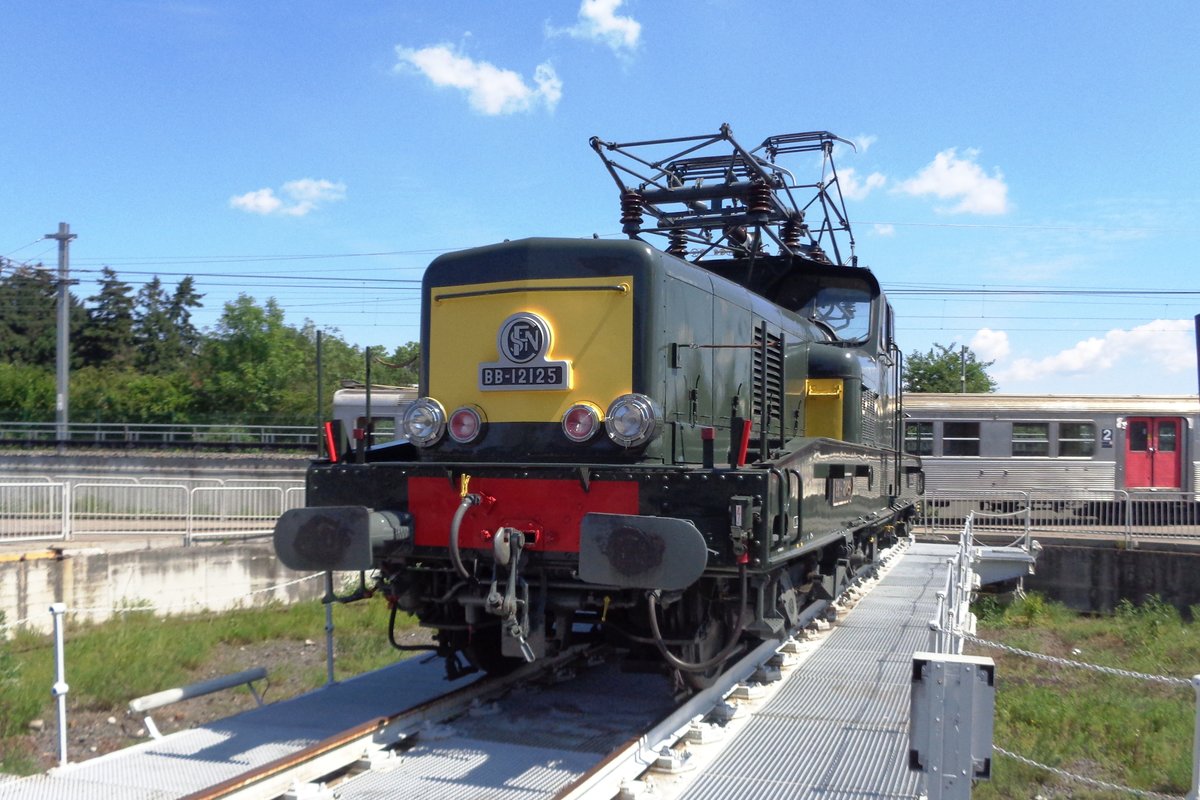 BB 12125 enjoys the Sun in the Cité du Train in Mulhouse and is photographed on 30 May 2019.