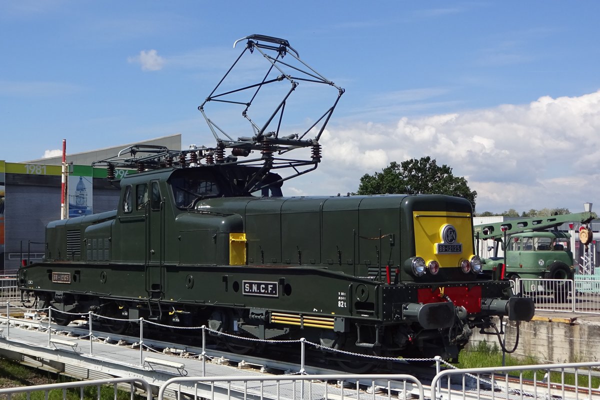 BB 12125 enjoys the Sun in the Cité du Train in Mulhouse and is photographed on 30 May 2019.