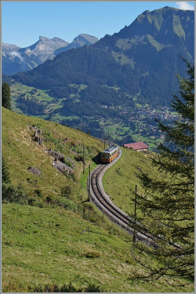 BLM local train between Grütschalp and Winteregg.
28.08.2014