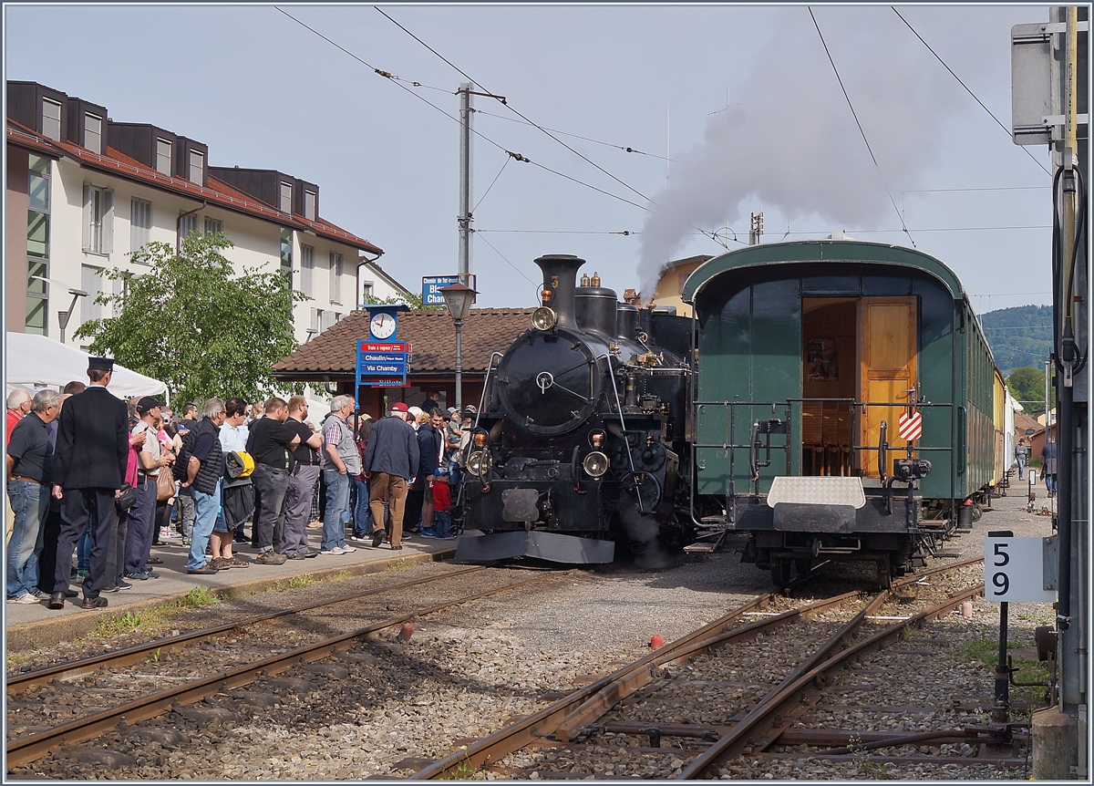 Blonay Chamby Mega Steam Festaval (MSF): The BFD HG 3/4 N° 3 in Blonay.
12.05.2018