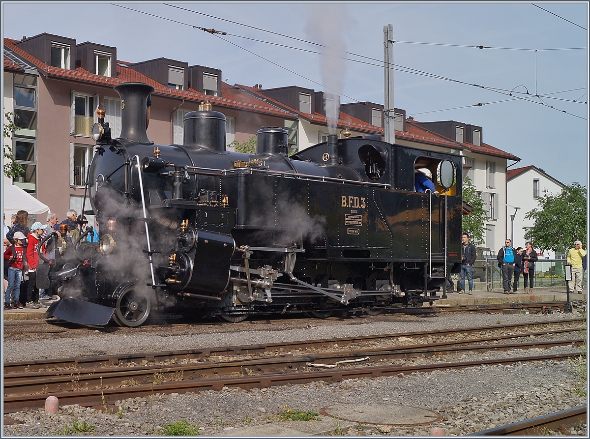 Blonay Chamby Mega Steam Festaval (MSF): The BFD HG 3/4 N° 3 in Blonay.
12.05.2018