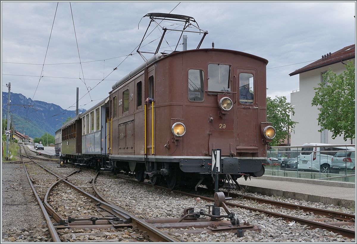 Blonay Chamby Nostalgie & Steam 2021: The Blonay-Chamby BOB HGe 3/3 29 in Blonay.

24.05.2021