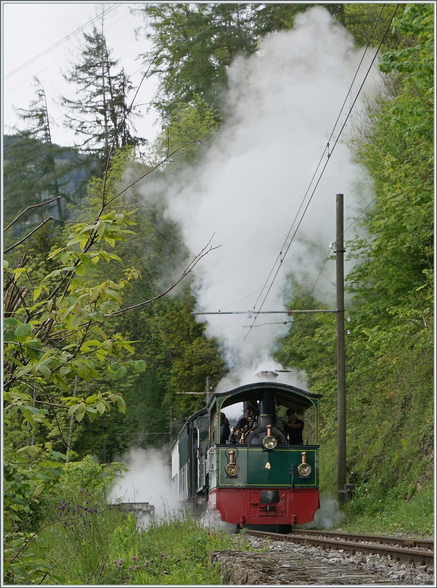 Blonay Chamby Nostalgie & Steam 2021: The Blonay-Chamby G 2/2  Rimini  (and the G 3/3 N°5) near Chamby. 

24.05.2021