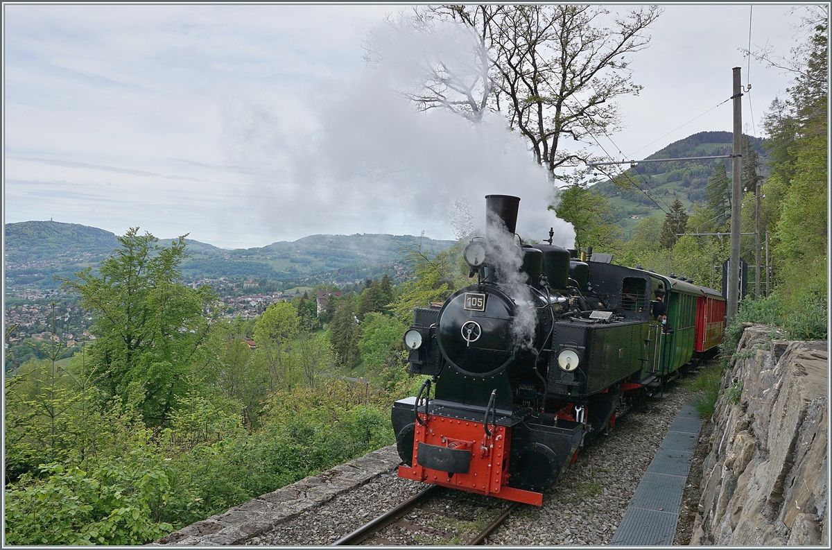 Blonay Chamby Nostalgie & Steam 2021: The Blonay-Chamby G 2x 2/2 105 in Chamby. 

24.05.2021