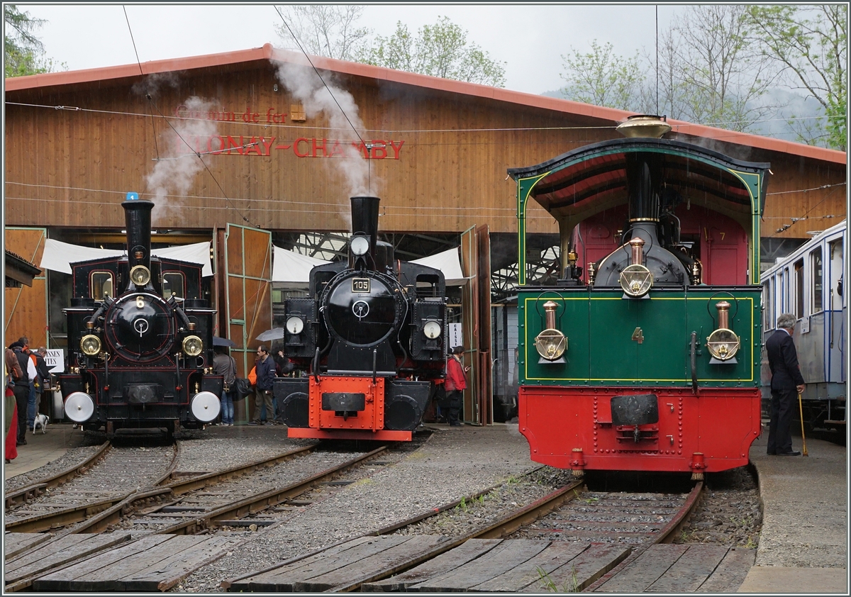 Blonay - Chamby steamers in Chaulin.
14.05.2016