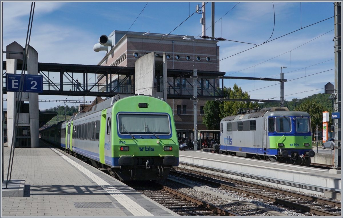 BLS EW III and Re 4/4 504 in Spiez. 

19.08.2020