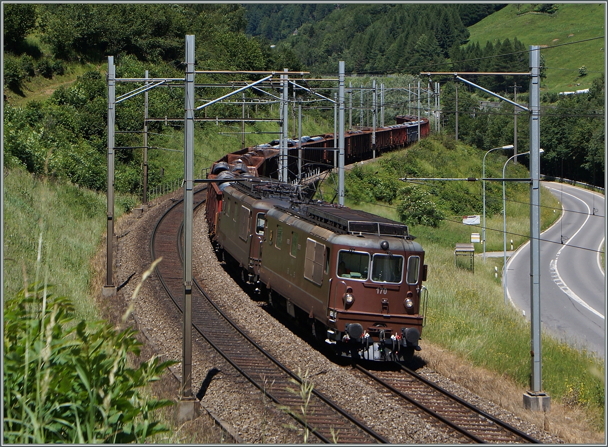 BLS Re 4/4 near Rodi Fiesso. (Gotthard Line) 
24.06.2015