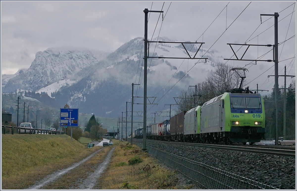 BLS Re 485 019 and an othe one by Muelenen.
09.11.2017
