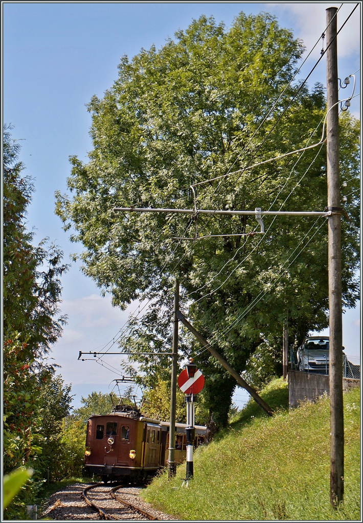 BOB HGe 3/3 29 near Blonay on the way to Chamby. 
13.09.2014