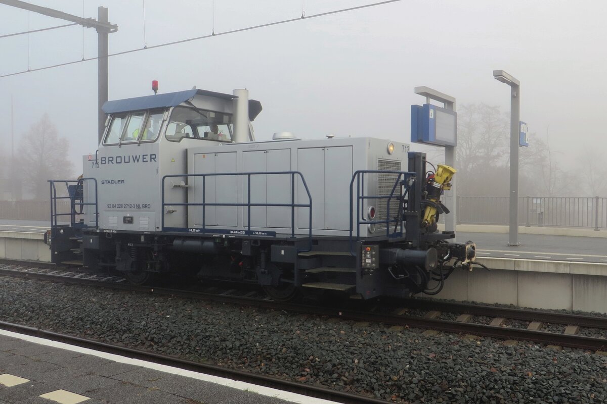 Brouwer 712 stands at Blerick on  a misty morning of 16 December 2021. 
