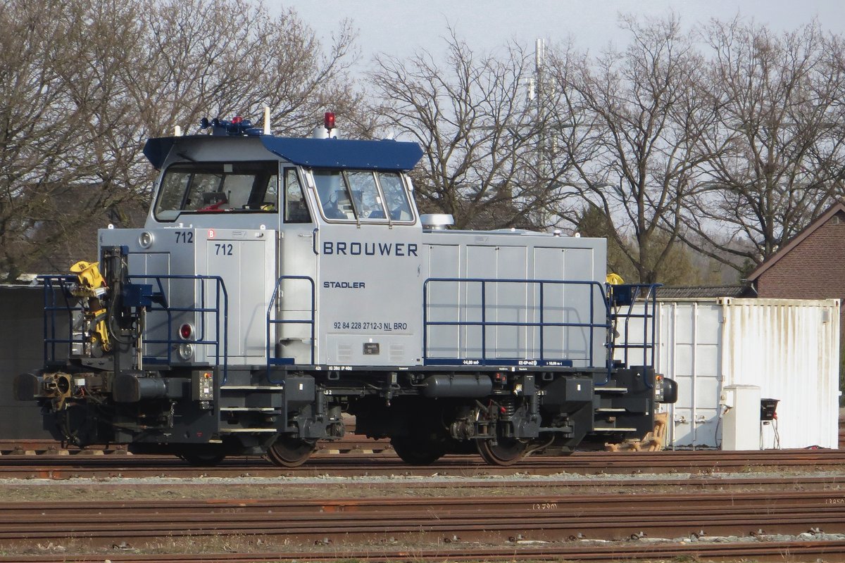 Brouwer Technology 712 stands on 8 April 2021 at Blerick.