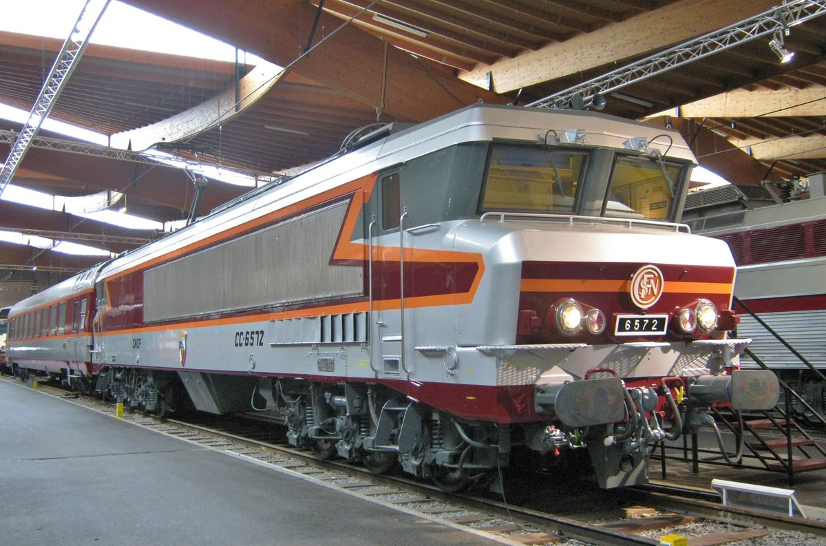 CC 6572 stands in the Cité du Train in Mulhouse and was photographed on 24 September 2010.