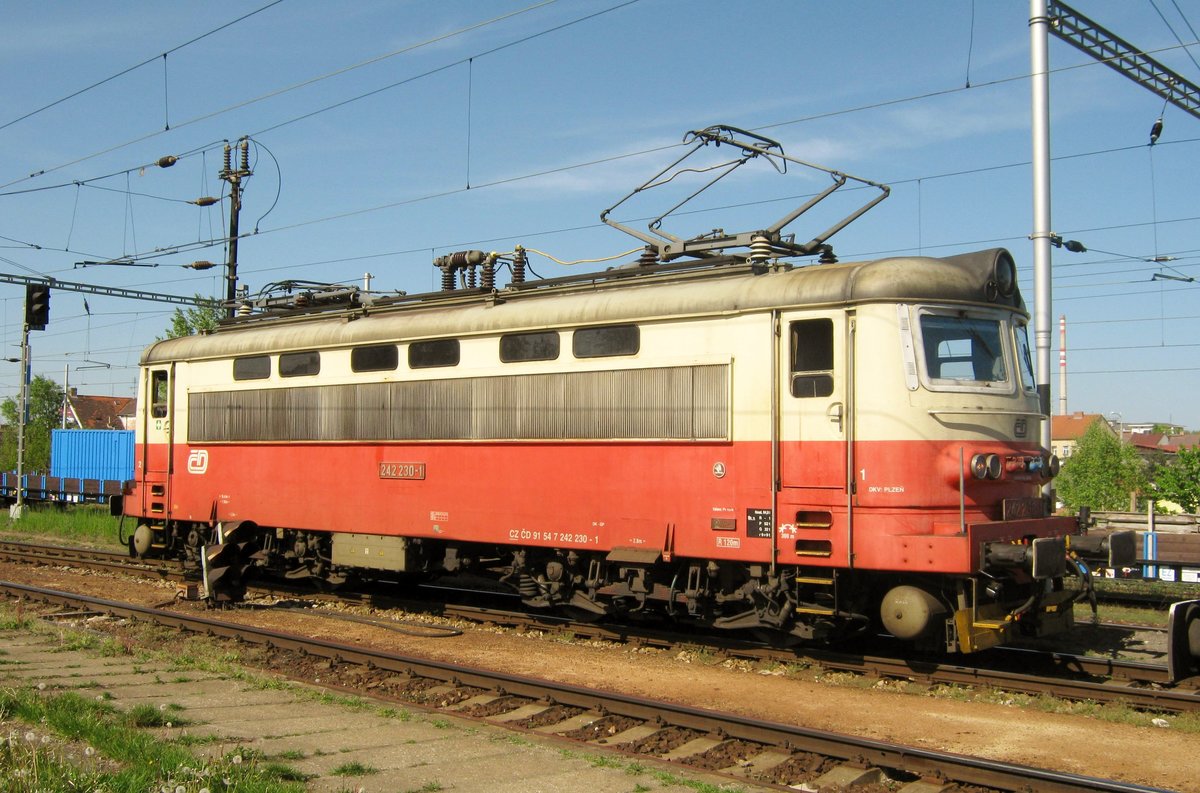 CD 242 230 stands in Ceske Budejovice on 7 May 2011.