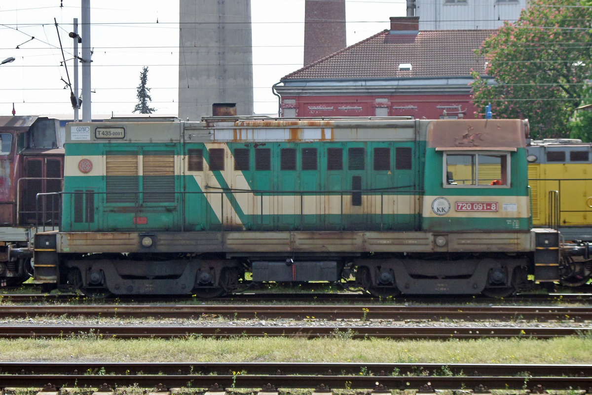 CD 720 091 is stabled at Breclav on 4 June 2016.