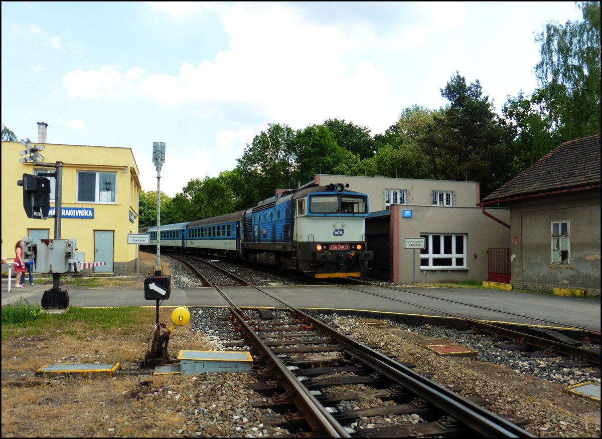 CD 750 708-0 on 26.5.2018 in station Lužná 