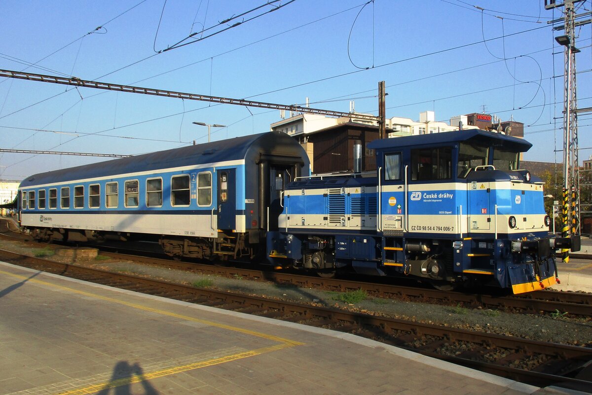 CD 794 006 shunts at Brno hl.n. on 20 September 2018.