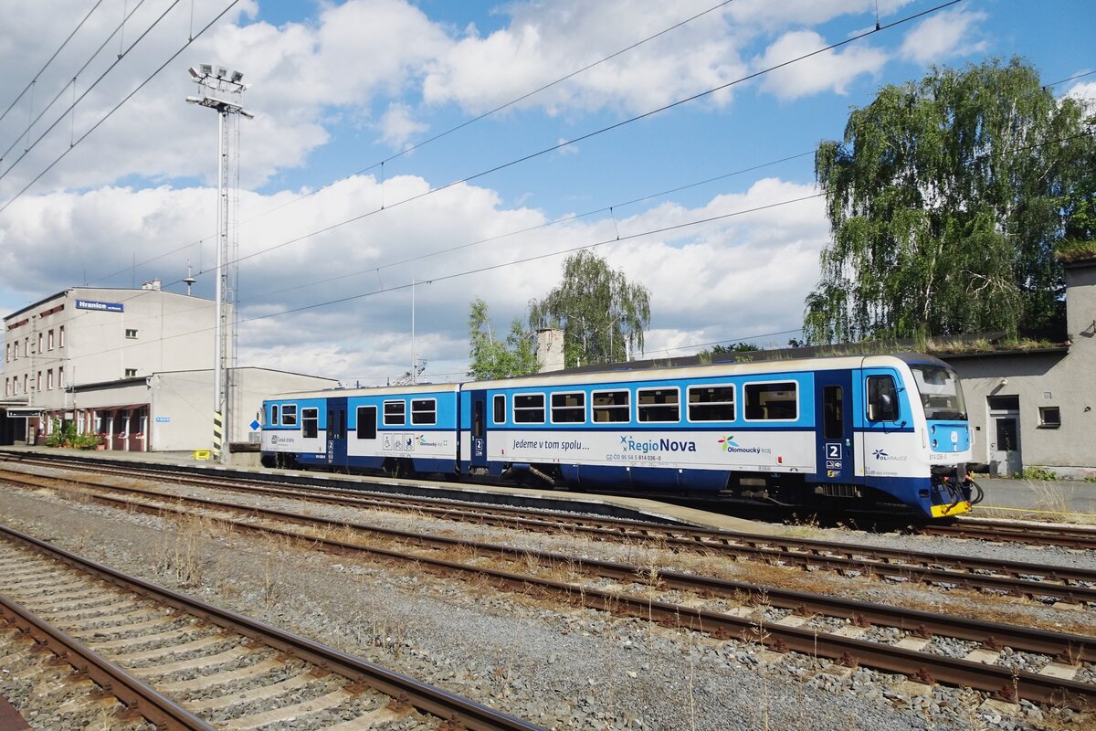 CD 814 036 leaves Kralupy nad Vltavou on 12 June 2022.