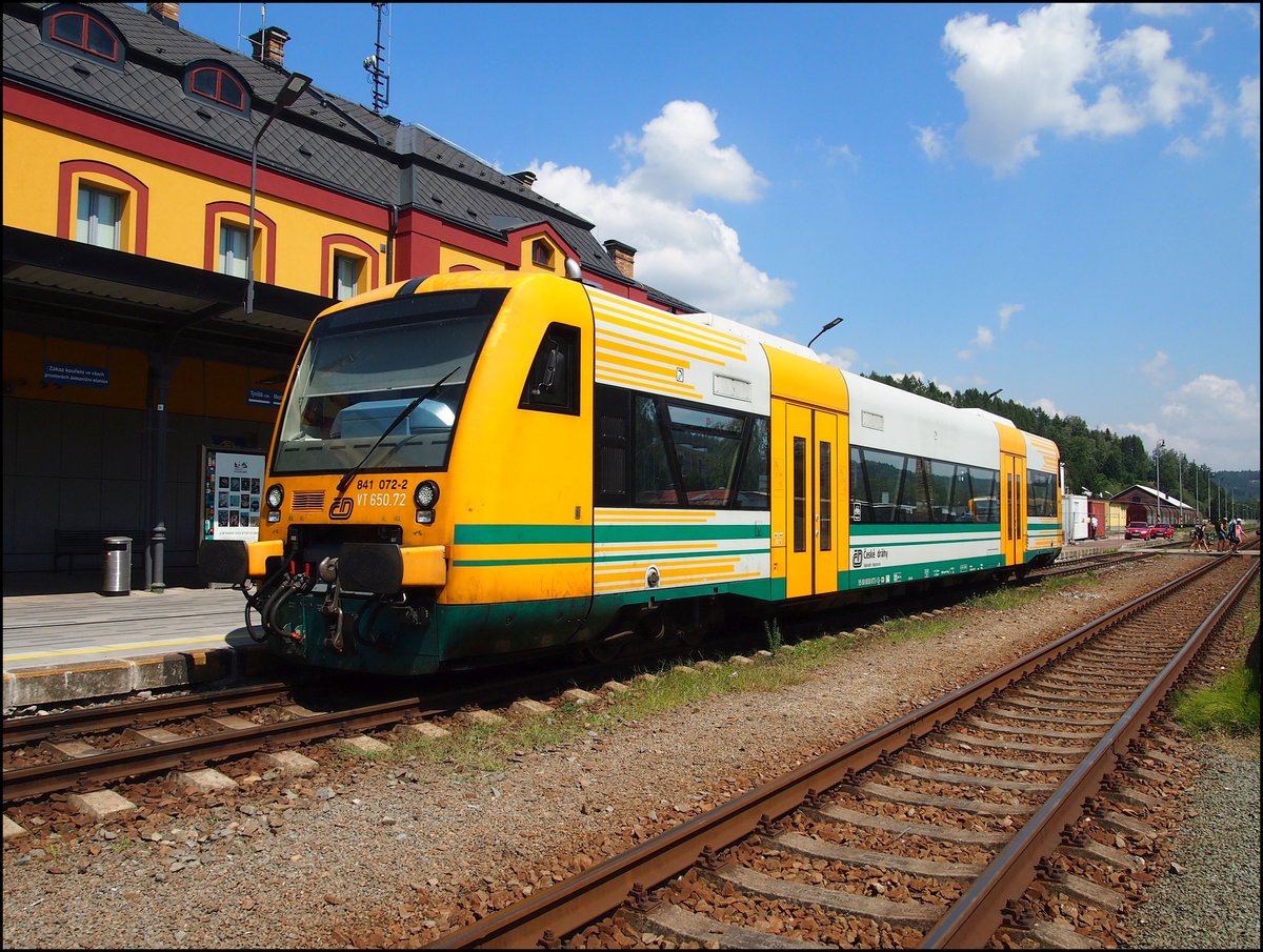 CD 841 072-2 in station Náchod on 1. 8. 2018