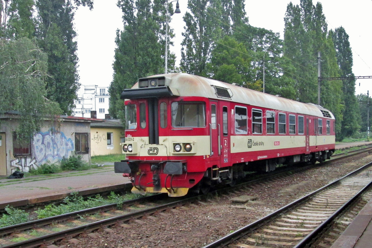 CD 854 031 stands at Praha-Vrsovice on 17 September 2017.