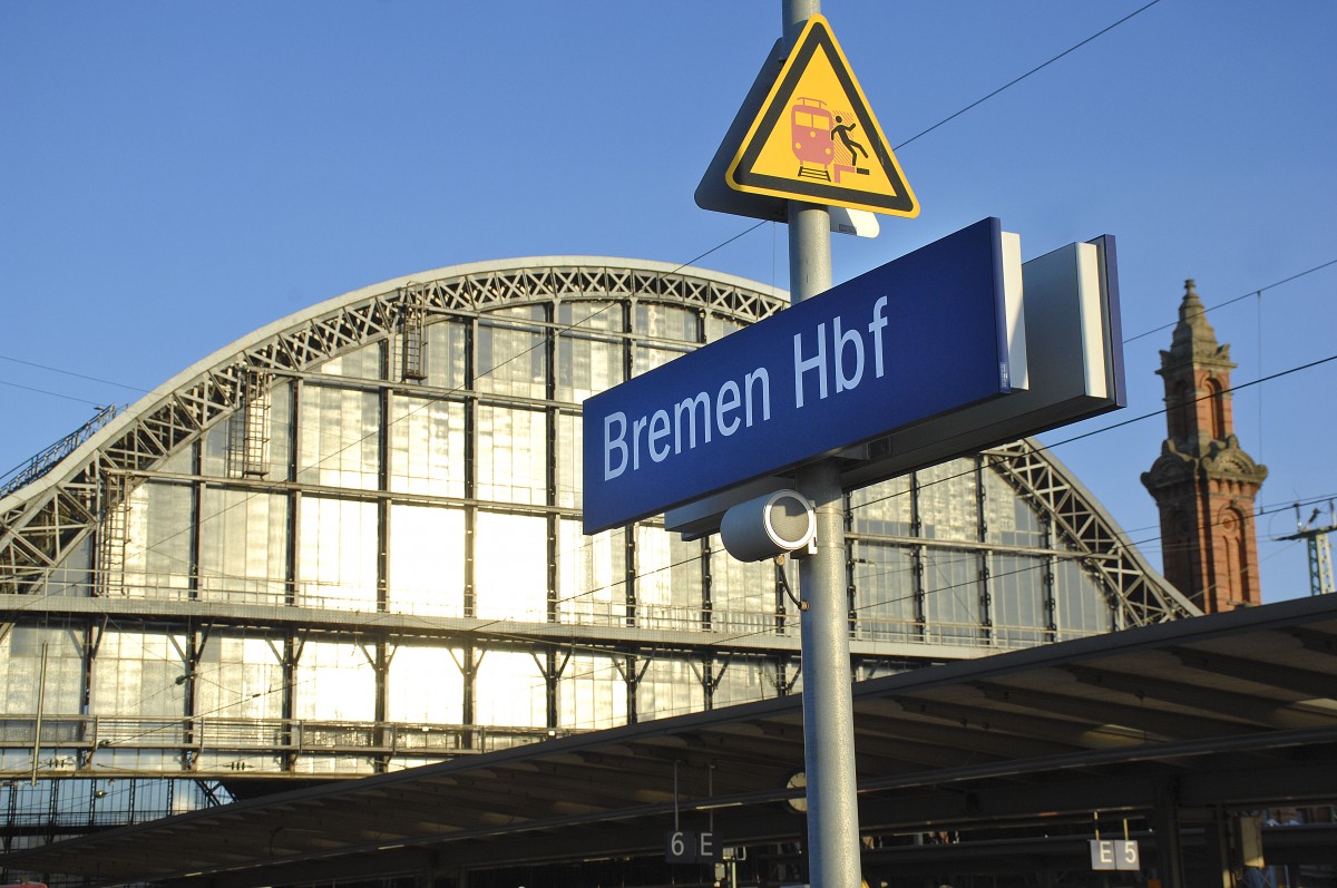 Central Station in Bremen. Date: 4. May 2014.