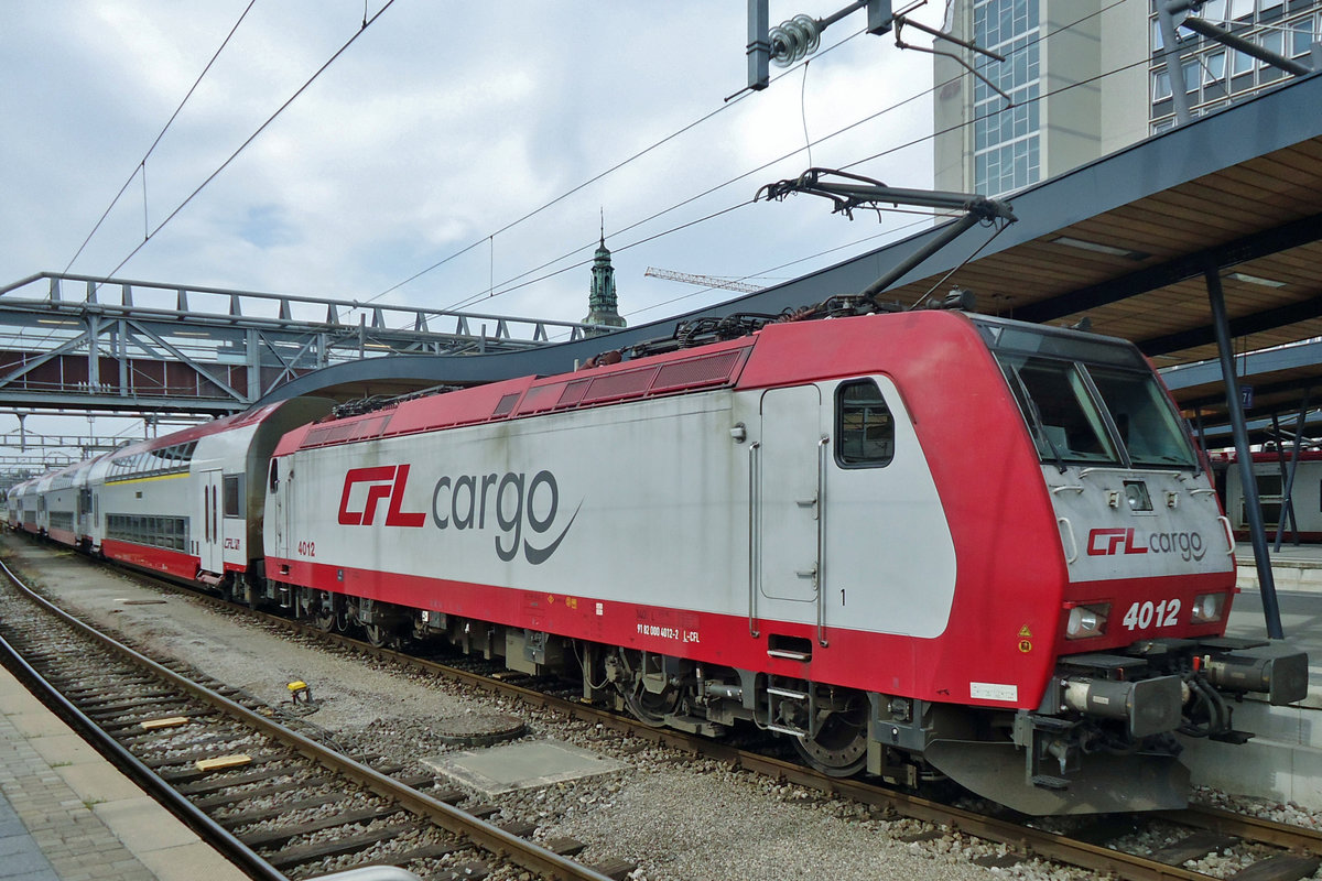 CFL Cargo 4012 stands with an RB in LUxembourg on 8 June 2015.