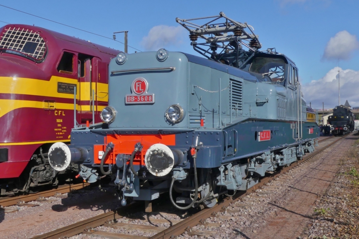 CFL Electric locomotive 3608 was seen in Bettembourg. October.15.2023